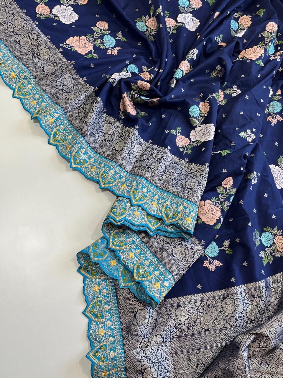 LC 117 Khadi Crep Georgette Meenakar Wedding Sarees Wholesale Shop In Surat